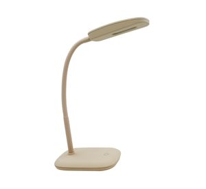 Lámpara escritorio LED luz día Kozma taupe