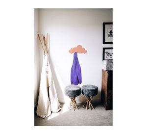 Percha 4 ganchos Nube rosada