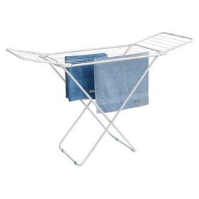 Tendedero de pie con alas 6604 blanco 90x50x143 cm