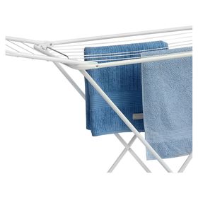 Tendedero de pie con alas 6604 blanco 90x50x143 cm