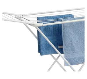 Tendedero de pie con alas 6604 blanco 90x50x143 cm
