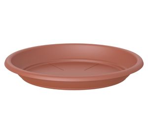 Plato plástico 55 cm Capri terracota