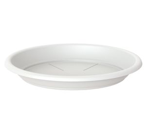 Plato plástico 55 cm Capri blanco