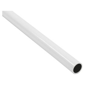 Barra cortina plastificada 19 mm x 1.6 m blanco