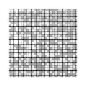 Mosaico autoinstalable 30x30 cm Aluminio Chip plateado