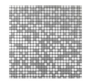 Mosaico autoinstalable 30x30 cm Aluminio Chip plateado