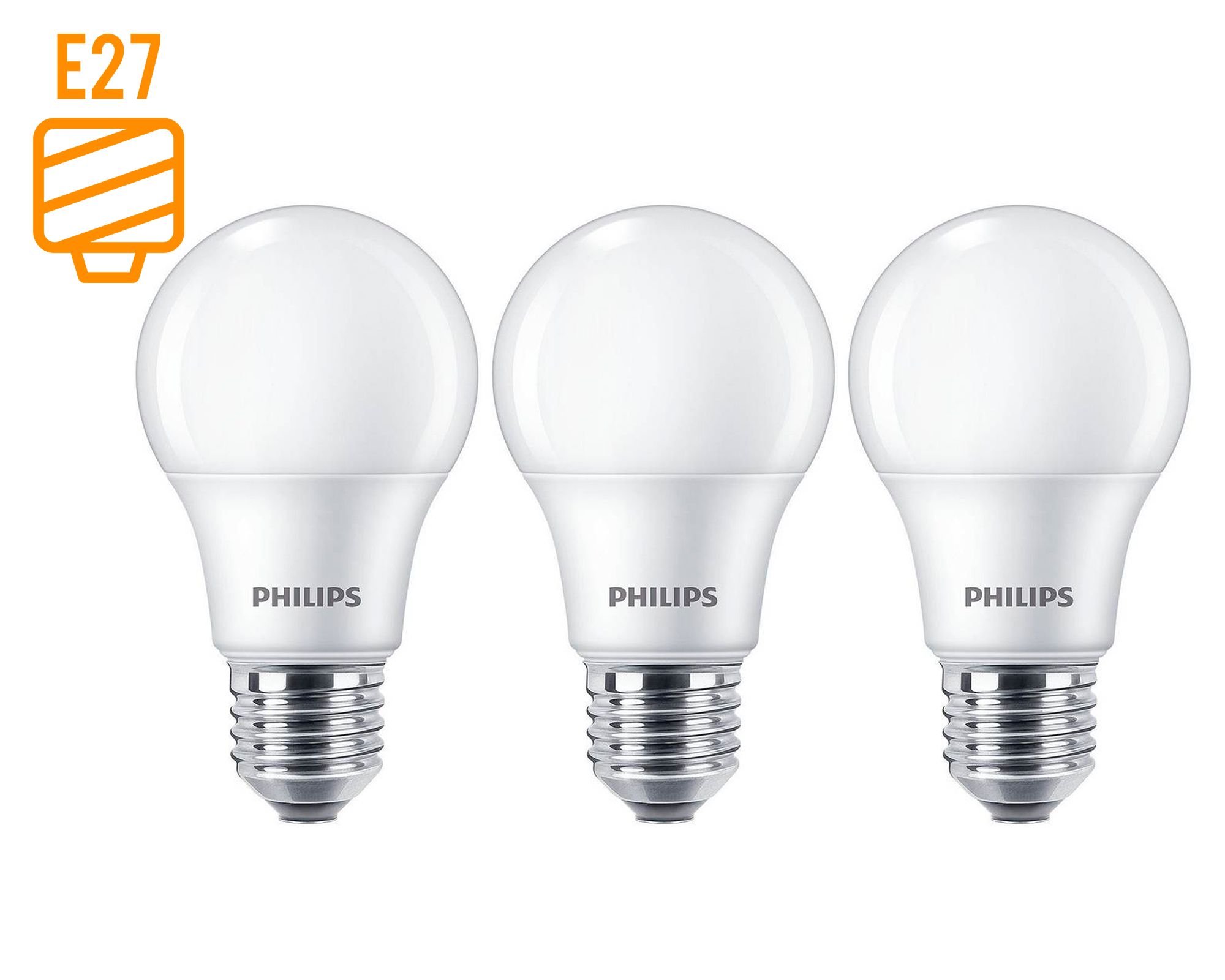 Ampolleta Led 7W E27 luz fría blanca pack x3