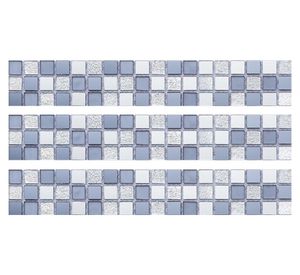 Listel vidrio espejado 5x30 cm Alarab plateado