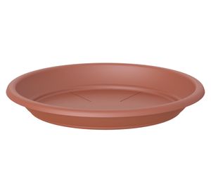 Plato plástico 30 cm Capri terracota