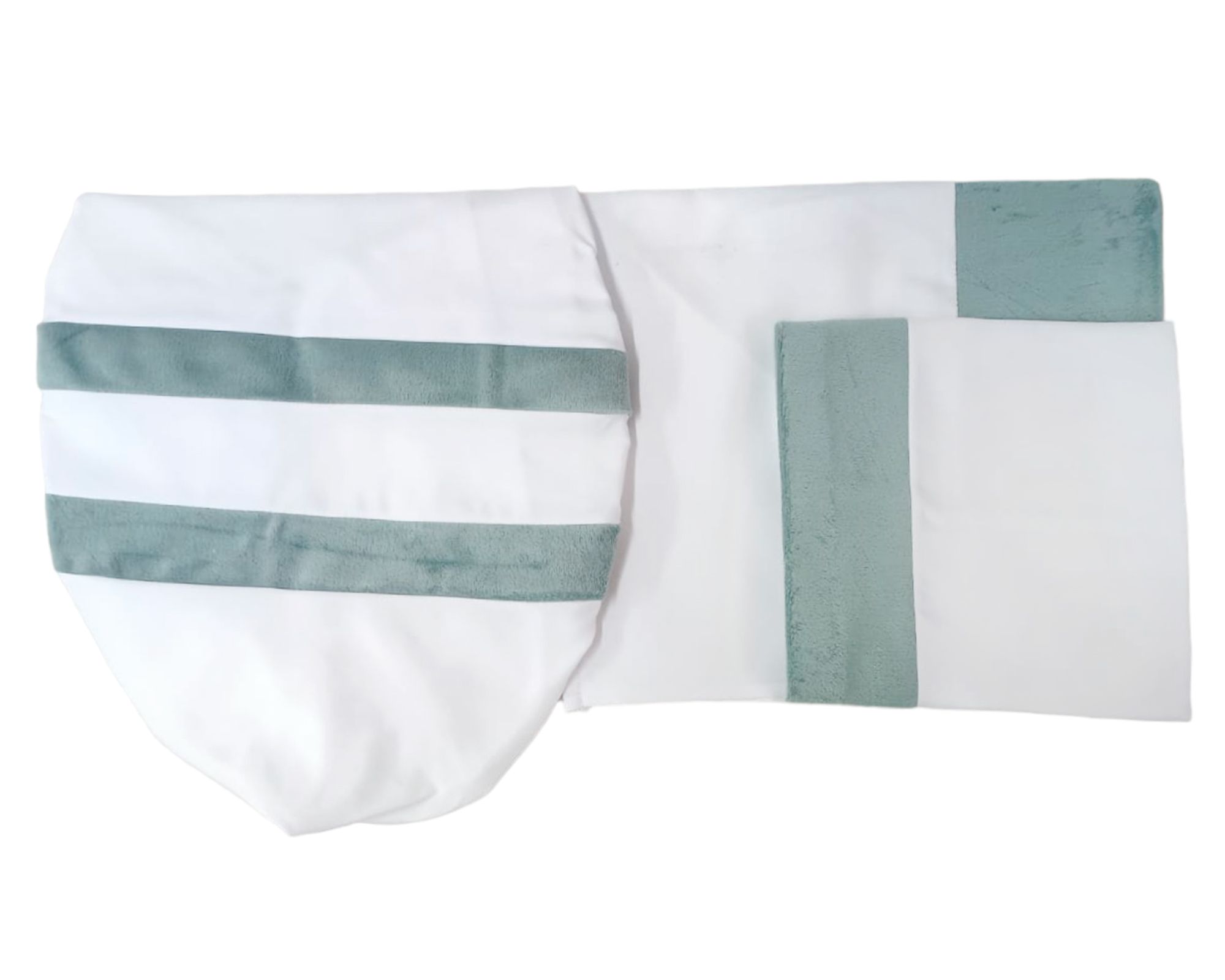 Set Accesorios Baño 3 Piezas Blanco/Menta Gios