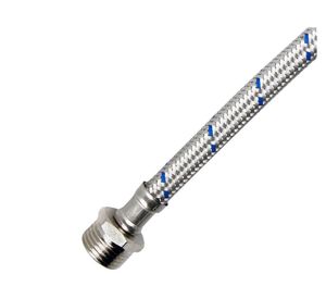 Flexible agua metálico 1/2 30 cm He-Hi cromo