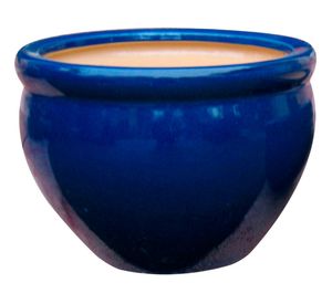 Maceta cerámica Aline XL Glossy azul