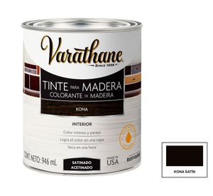 Tinte para madera 946 ml Varathane kona satín