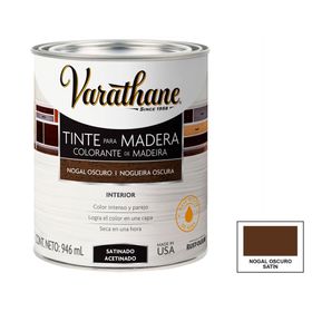 Tinte para madera 946 ml Varathane nogal oscuro satín
