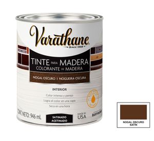 Tinte para madera 946 ml Varathane nogal oscuro satín