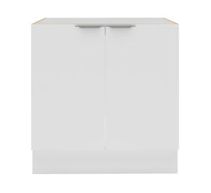 Mueble base cocina 80 cm 2 puertas Milano blanco