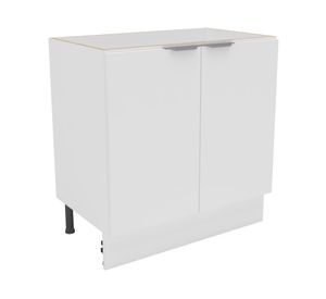 Mueble base cocina 80 cm 2 puertas Milano blanco