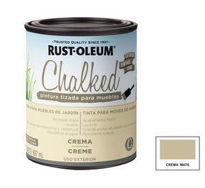 Pintura tizada exterior base agua 887 ml Chalked Exterior crema mate