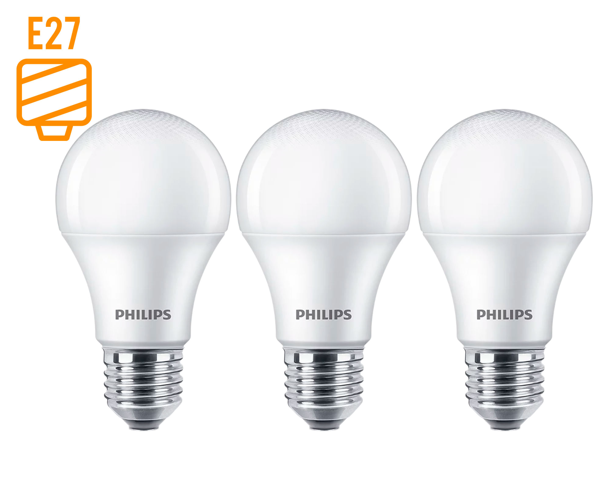 Ampolleta Led 9W E17 luz fría blanca pack x3