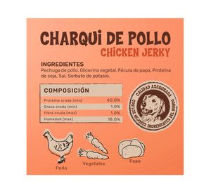 Snack perro Charqui de pollo 100 g