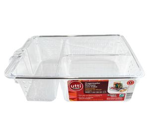 Organizador de cocina multiuso acrílico 3 divisiones