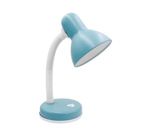 Lámpara de escritorio 40W E27 1L Flexible azul claro