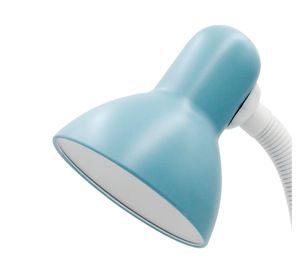 Lámpara de escritorio 40W E27 1L Flexible azul claro