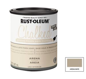 Pintura tizada base agua 887 ml Chalked Interior arena mate