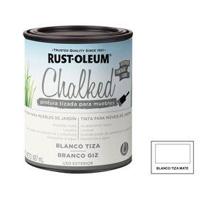 Pintura tizada exterior base agua 887 ml Chalked Exterior blanco mate