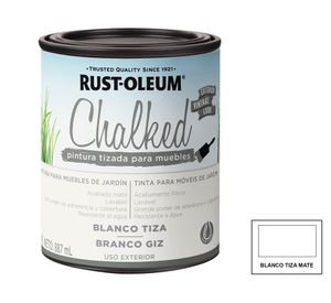 Pintura tizada exterior base agua 887 ml Chalked Exterior blanco mate