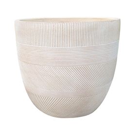 Maceta 22 cm Fiber clay Elena blanco