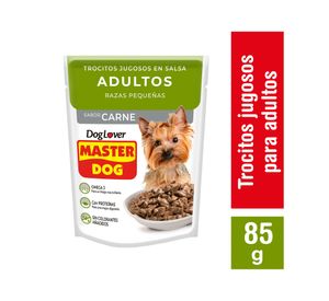 Alimento húmedo perro 85 gr raza pequeña carne