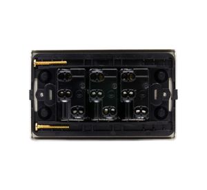 Toma triple 10-16A armado Magic amarillo