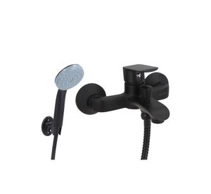 Monomando tina ducha Priego negro mate