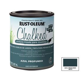 Pintura tizada exterior base agua 887 ml Chalked Interior azul profundo