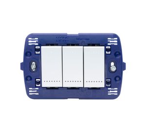 Interruptor 16A semi armado Tech gris