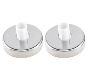 Set flanche con tapa 19 mm inox 2 un.