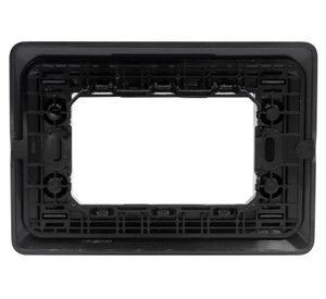 Placa Hierro 3 modulos Matix gris