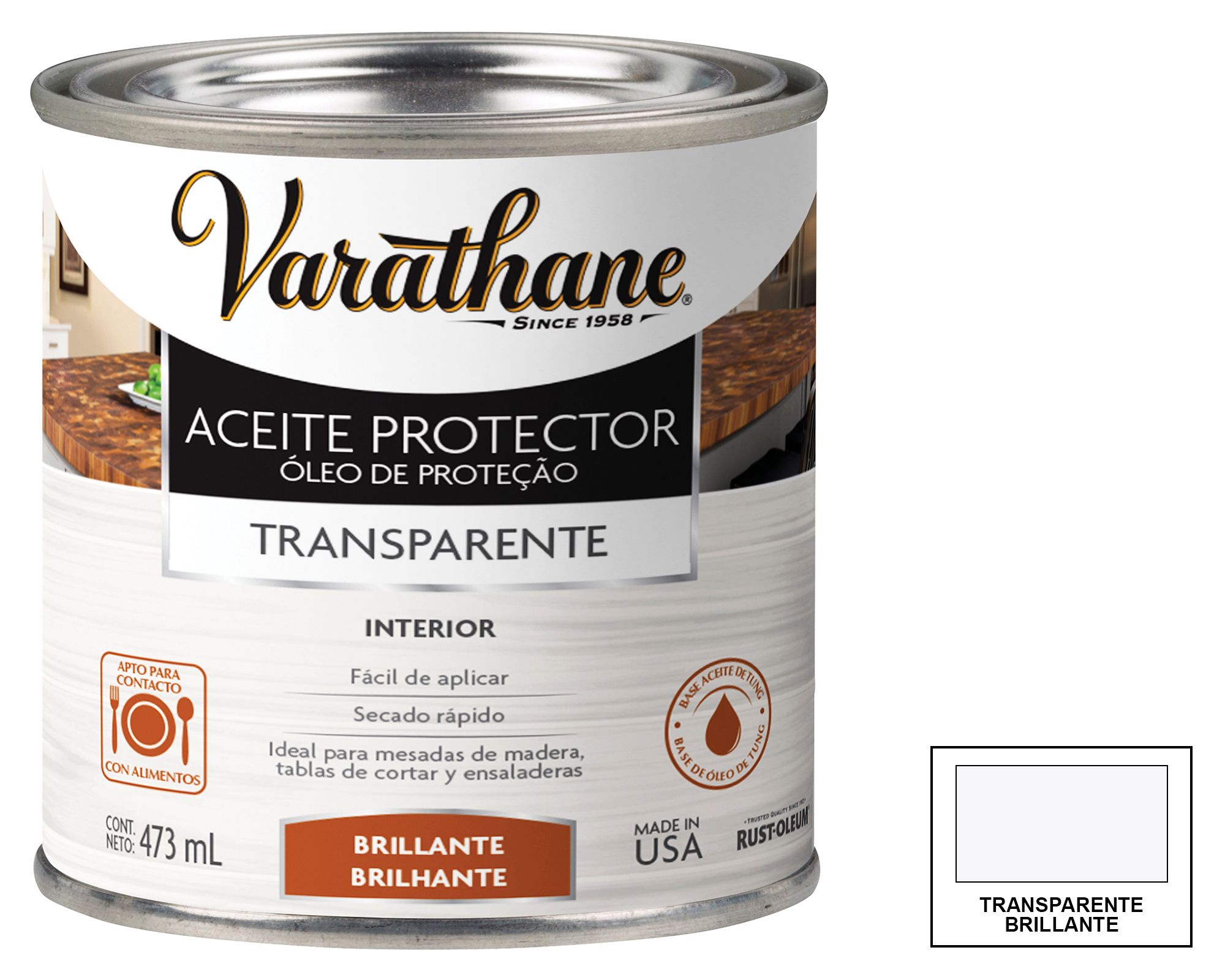 Aceite protector maderas 473 ml Varathane