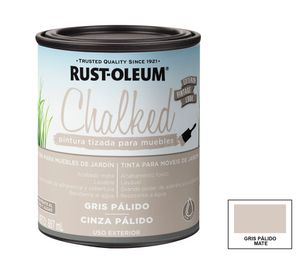 Pintura tizada exterior base agua 887 ml Chalked Exterior gris pálido mate