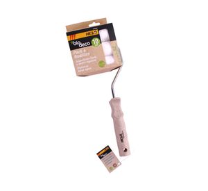 Pack 6 mini rodillos Biodeco 10 cm blanco