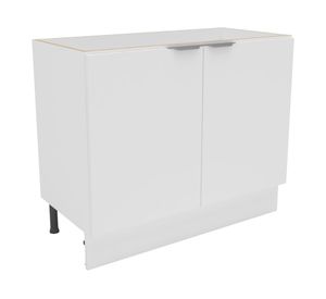 Mueble base cocina 100 cm 2 puertas Milano blanco