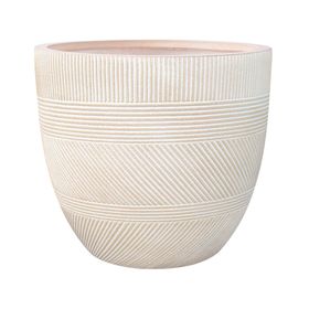 Maceta 28 cm Fiber clay Elena blanco