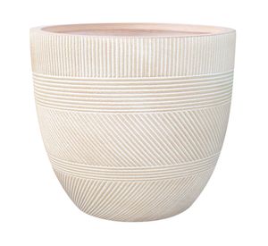 Maceta 28 cm Fiber clay Elena blanco