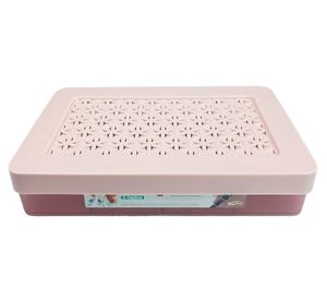 Caja organizadora joyas rosado 8 divisiones