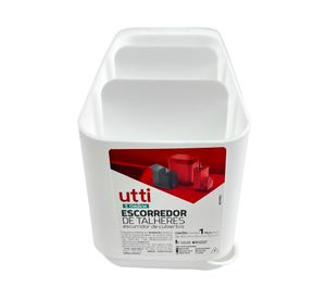 Escurridor de cubiertos 15.3x8.8x13 cm blanco