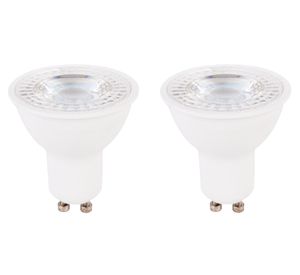Ampolleta LED 6W GU10 luz fría 2 unidades