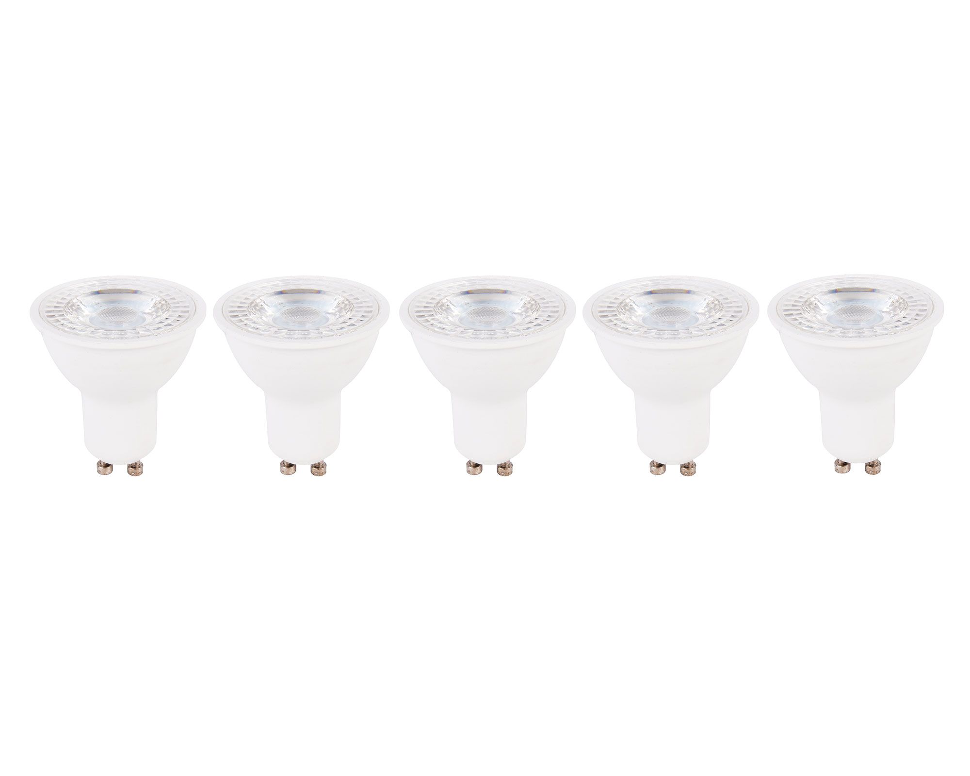 Ampolleta LED 6W GU10 luz cálida 5 unidades