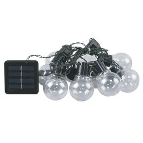 Guirnalda solar terraza 10L negro