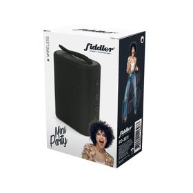 Parlante bluetooth mini party negro mate